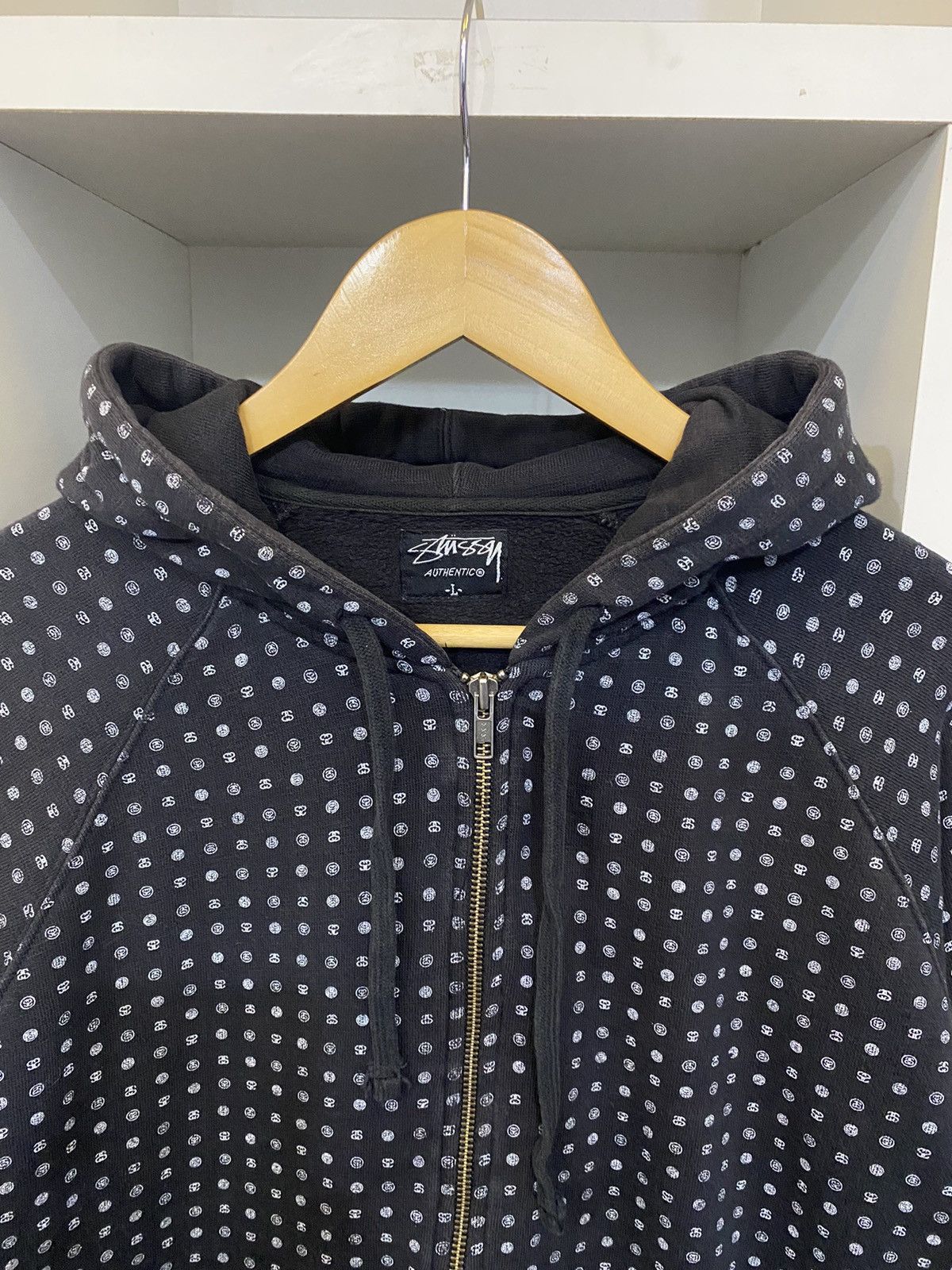 Stussy Vintage Stussy OP Logo Zipper Hoodie Size US L / EU 52-54 / 3 - 4 Thumbnail