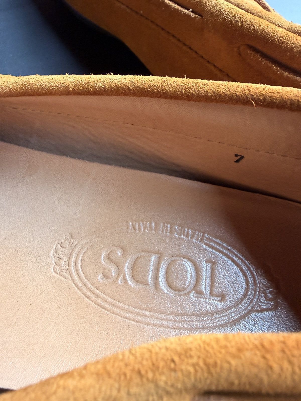 Tod's Tod's Mustard Suede Loafers for Men Size US 8 / EU 41 - 7 Thumbnail