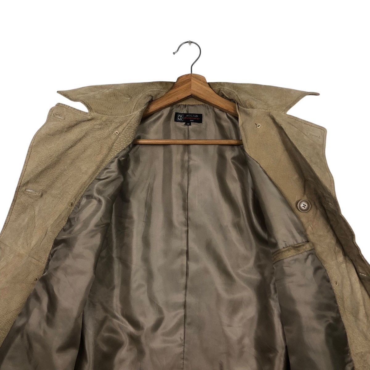 Japanese Brand 📌Vintage Chore Leather Jacket Michel Klein Double Collar Size US M / EU 48-50 / 2 - 15 Thumbnail
