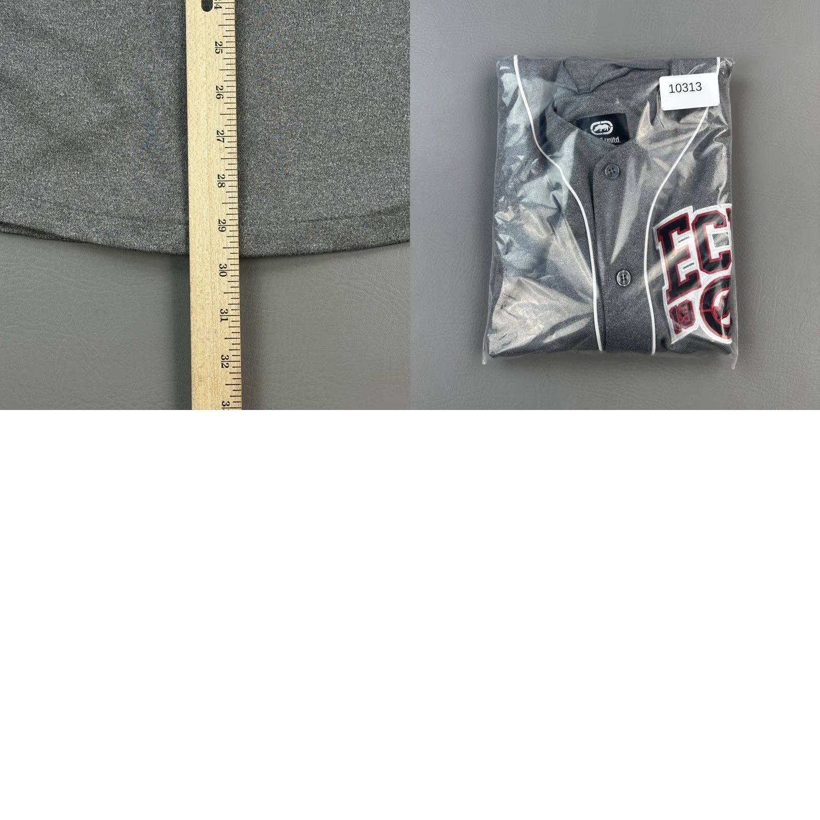 Ecko Unltd. Ecko Unltd Baseball Jersey Mens Large Gray Button Front Hip Hop Streetwear Y2K Size US L / EU 52-54 / 3 - 9 Thumbnail