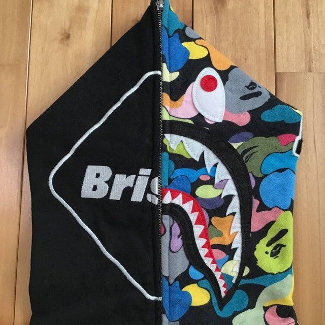 Bape × F.C.R.B BAPE × FCRB multi camo Shark full zip hoodie a bathing ape Size US L / EU 52-54 / 3 - 3 Thumbnail