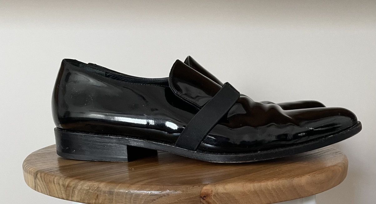 Designer × Helmut Lang × Vintage Vintage Real Helmut Lang Tuxedo Slip On Loafers size 11 Size US 11 / EU 44 - 5 Thumbnail