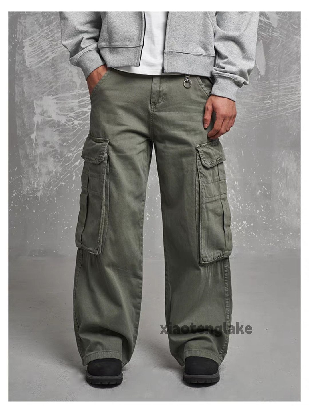 Designer Unisex outdoor utility loose baggy hiphop cargo pants Size US 32 / EU 48 - 8 Thumbnail