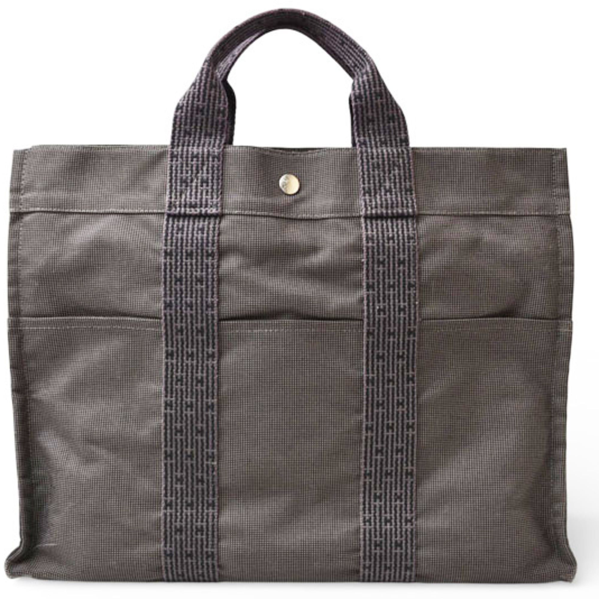 Hermes Hermes Hermès Air Line MM Tote Bag in Gray Canvas Size ONE SIZE - 1 Thumbnail