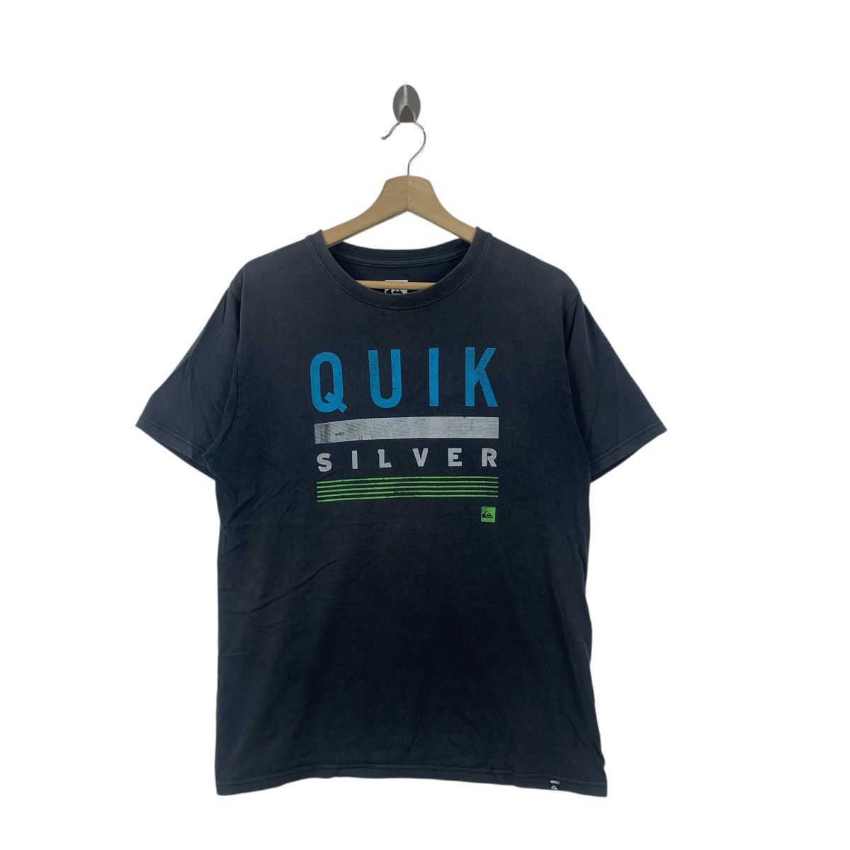 Quiksilver QUIKSILVER SURFING Center Logo Natural Faded Tee Shirt Top Size US XL / EU 56 / 4 - 3 Thumbnail