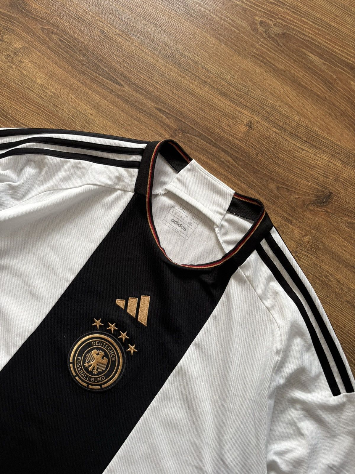 Adidas × Vintage Adidas Germany 2022/23 Soccer Jersey Home Shirt Deutschland Size US XXL / EU 58 / 5 - 3 Thumbnail