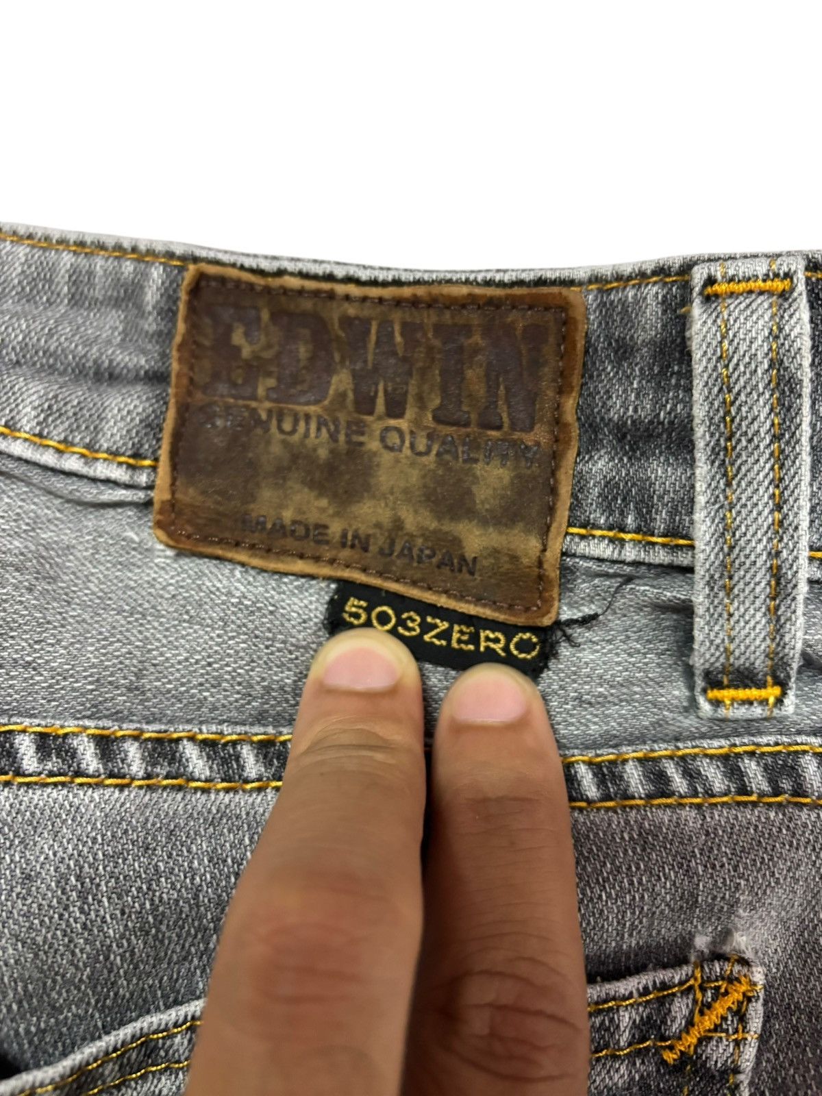 Edwin Vtg Edwin Japan 503 Distressed Jeans Size US 30 / EU 46 - 8 Thumbnail