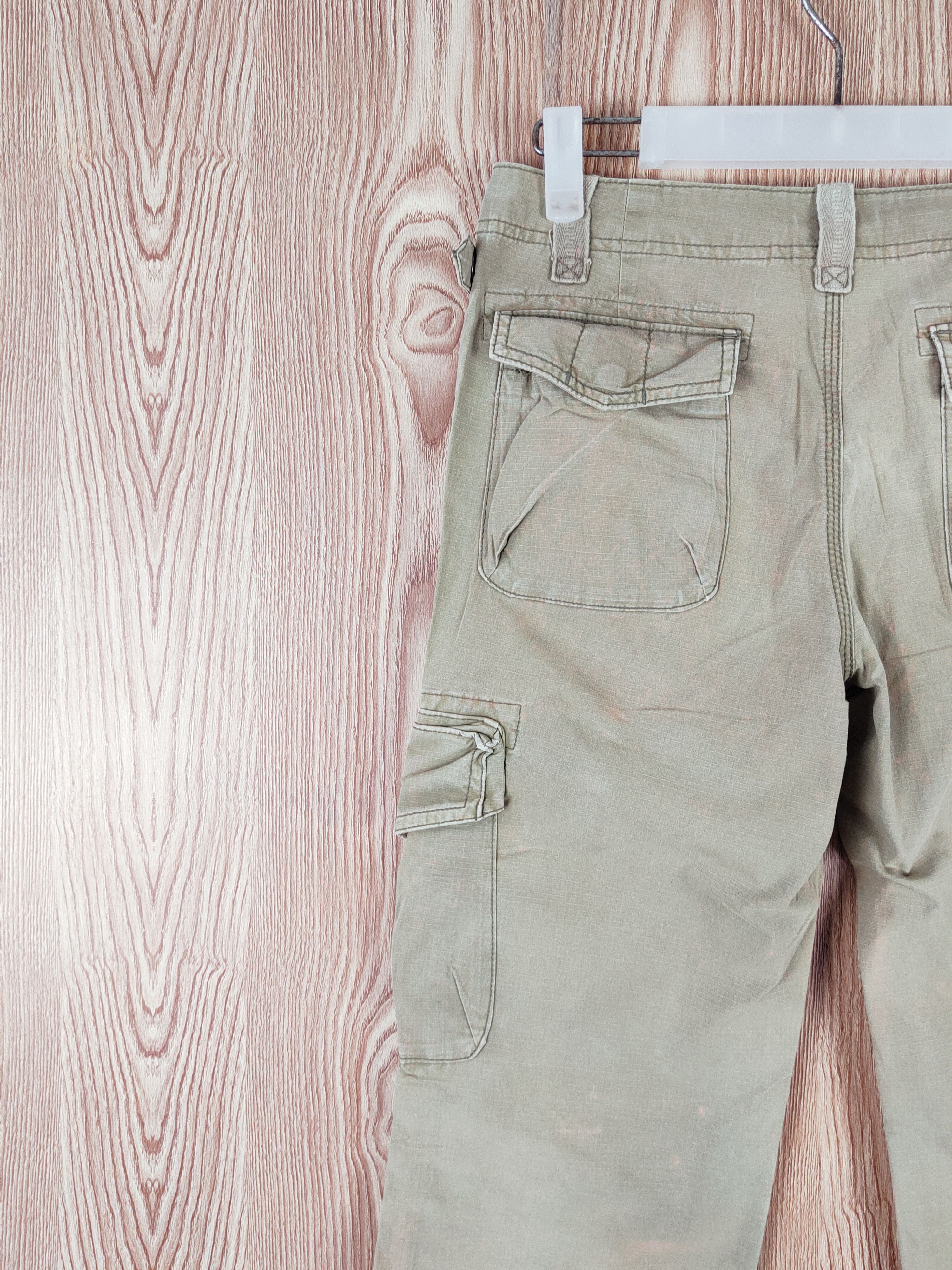 Japanese Brand Gap Green Faded Multipocket Tactical Cargo Pants #W209 Size US 30 / EU 46 - 8 Thumbnail