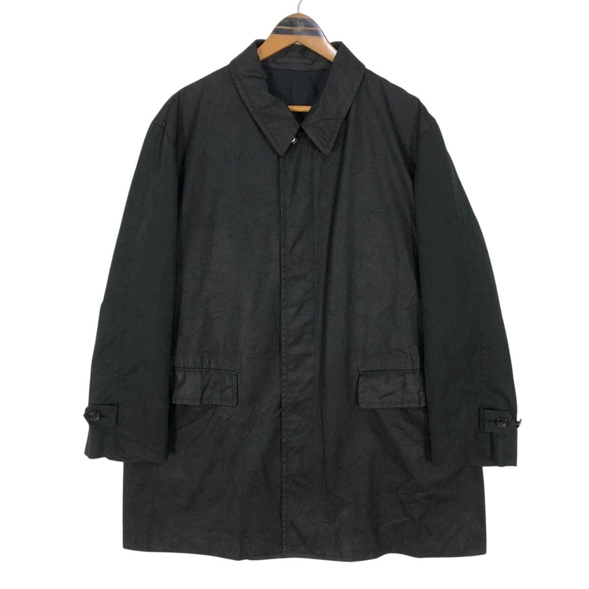 Comme des Garcons Homme Vintage Comme Des Garcons Homme 1993 S/S Waxed Car Coat Size US M / EU 48-50 / 2 - 1 Thumbnail