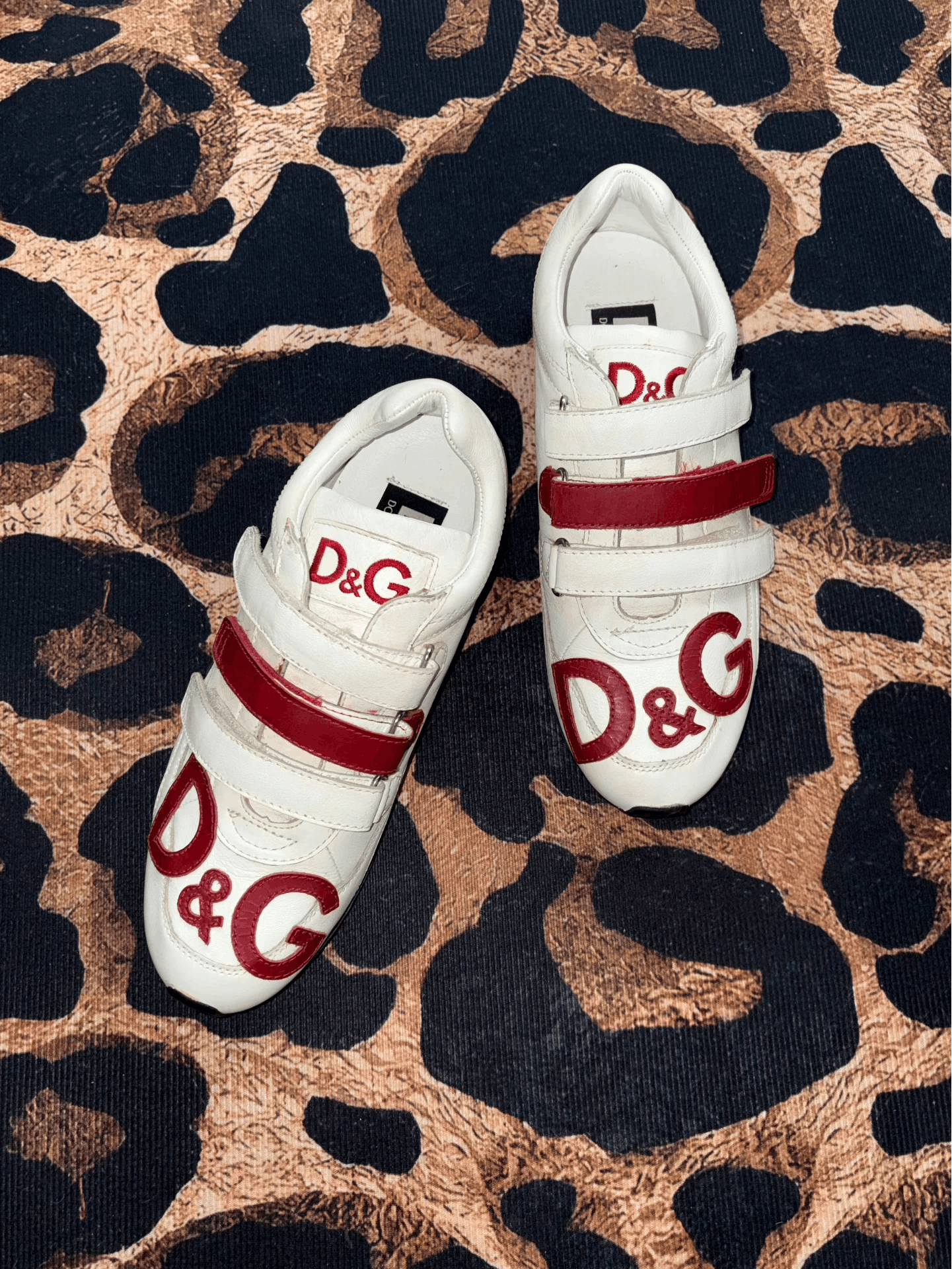 Dolce & Gabbana D&G Vintage Velcro Sneakers 39 (Fits 38) Size US 8 / IT 38 - 1 Thumbnail
