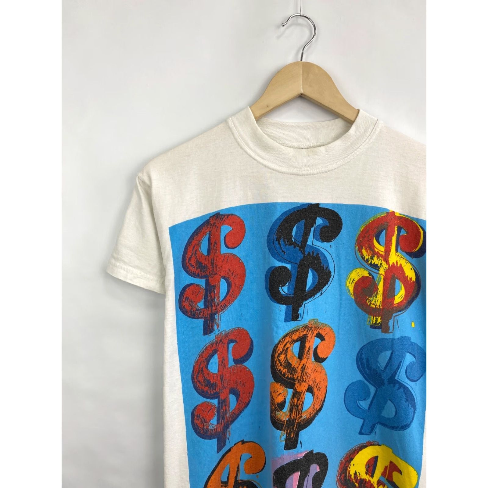 Vintage Vintage Andy Warhol Dollars Pop Art T-Shirt Mens S White Nike? Size US S / EU 44-46 / 1 - 3 Thumbnail