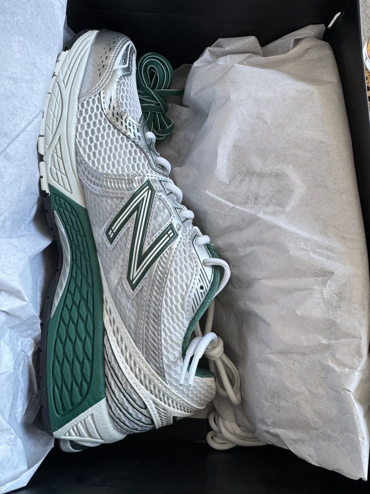 Aime Leon Dore × New Balance Aime Leon Dore x New Balance 860v2 White/Green - Size 12 Size US 12 / EU 45 - 4 Thumbnail