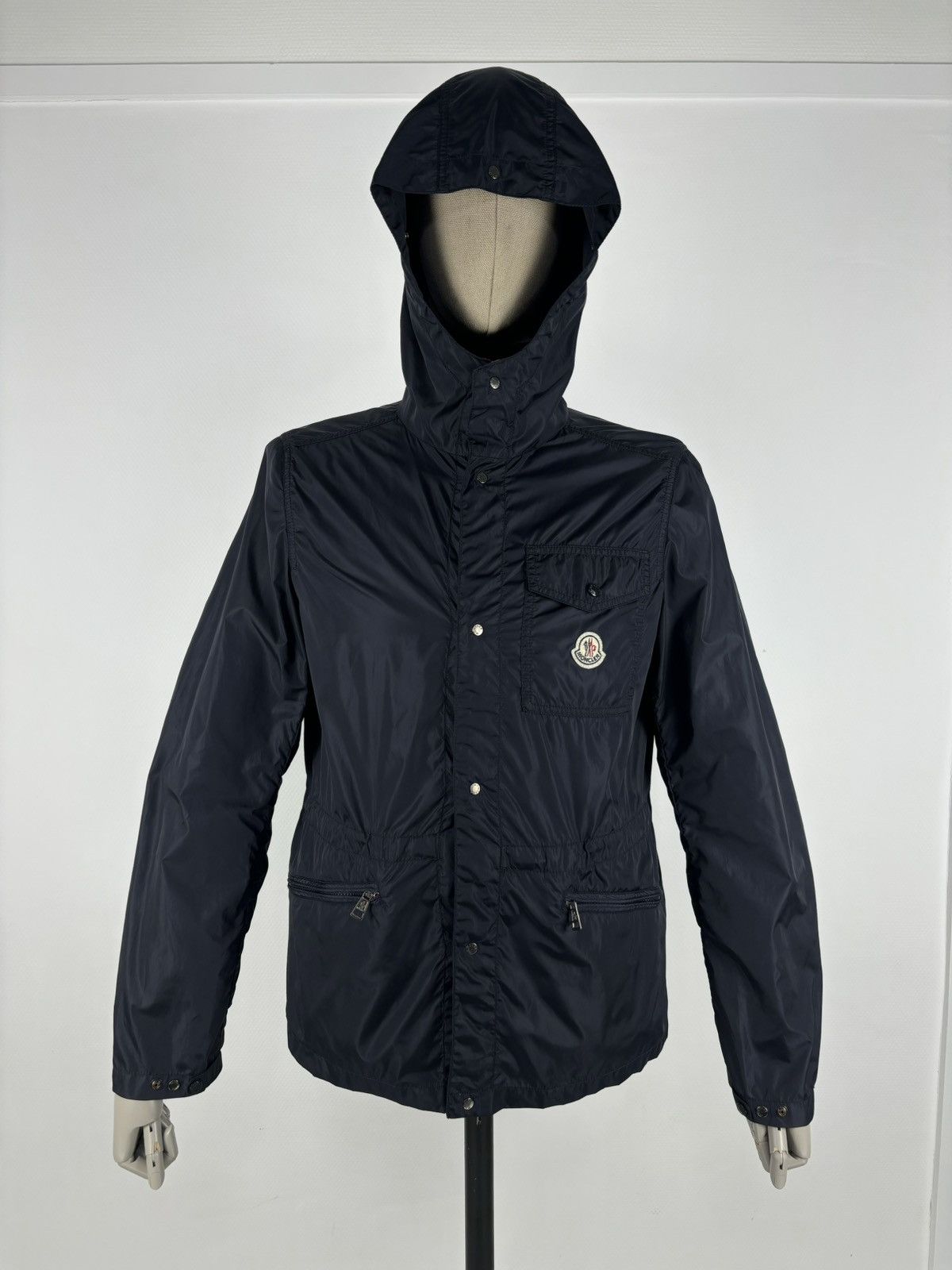 Moncler RARE ROY Front Patch Pocket Nylon Rain Hooded Jacket Bomber Windbreaker Size US M / EU 48-50 / 2 - 2 Thumbnail