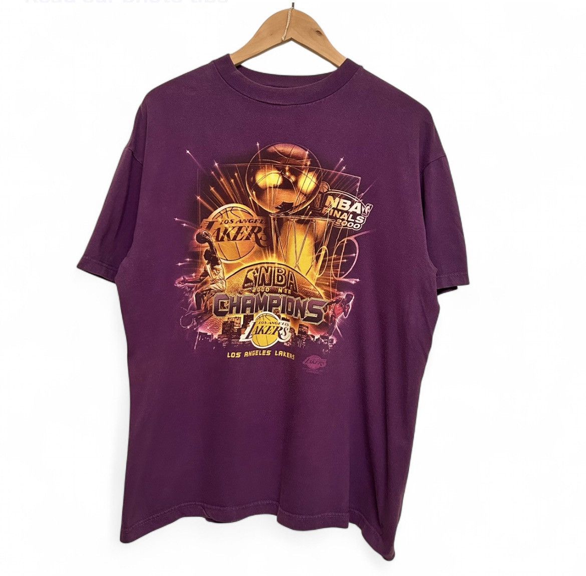 Vintage Vintage Lakers 2000 Championship Tshirt Size US L / EU 52-54 / 3 - 1 Thumbnail