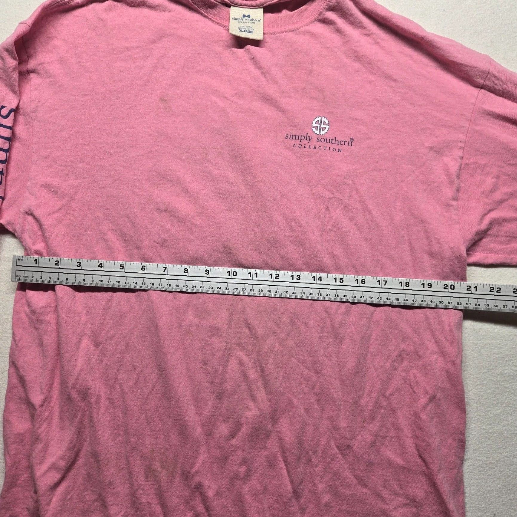 Pinko Simply Southern Shirt Women XL Pink Be Strong & Courageous Elephant Womens Size XL / US 12-14 / IT 48-50 - 5 Thumbnail