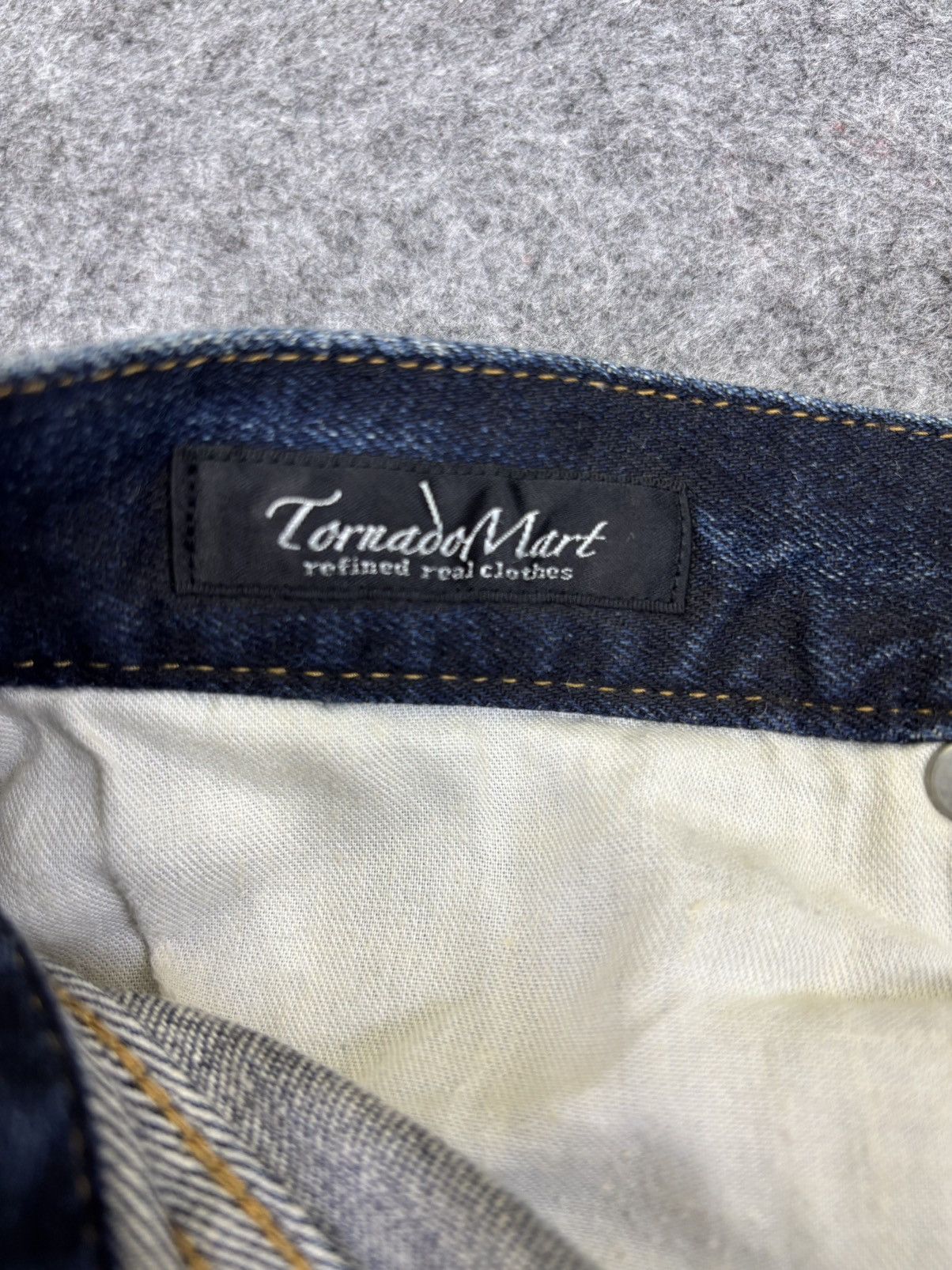 Tornado Mart 💥Flare💥Rare Tornado Mart Insane Claw Mark Fades Denim K14 Size US 33 - 14 Thumbnail