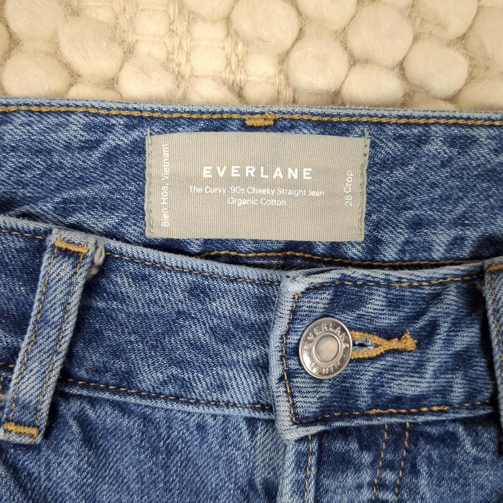 Everlane Everlane The Curvy 90's Cheeky Straight Crop Jeans Sz 28 Size 28" / US 6 / IT 42 - 4 Thumbnail