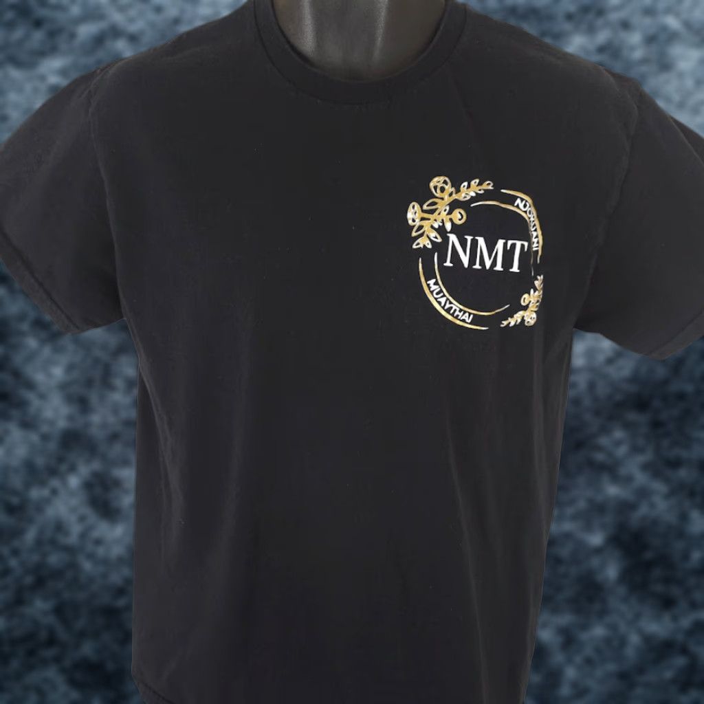 Gildan NMT Muay Thai T Shirt Mens Size Medium Black MMA Las Vegas Mixed Martial Arts Cotton Size US M / EU 48-50 / 2 - 1 Thumbnail