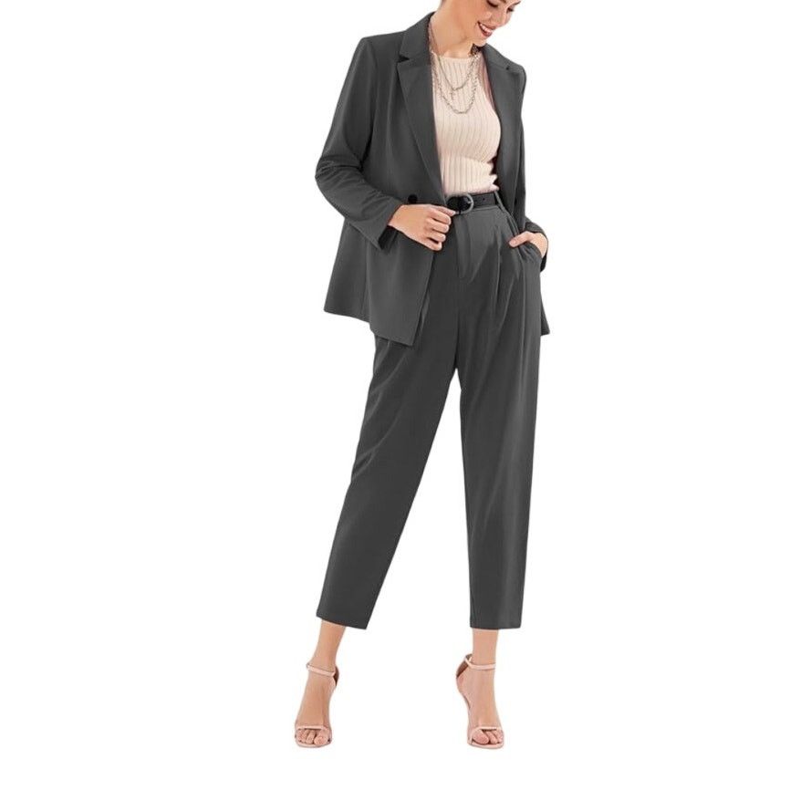 Other Exlura Dark Gray Lightweight Long Sleeve Loose Fit Jacket Size L / US 10 / IT 46 - 1 Thumbnail
