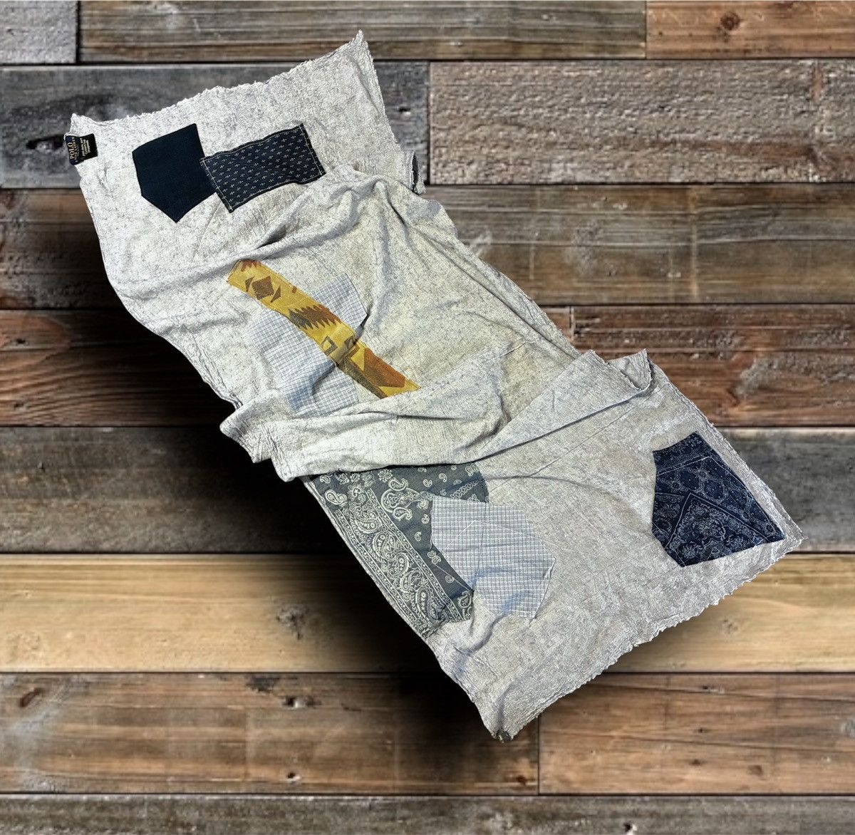 Polo Ralph Lauren CUSTOM POLO RALPH LAUREN PATCHWORK SCARF Size ONE SIZE - 2 Thumbnail