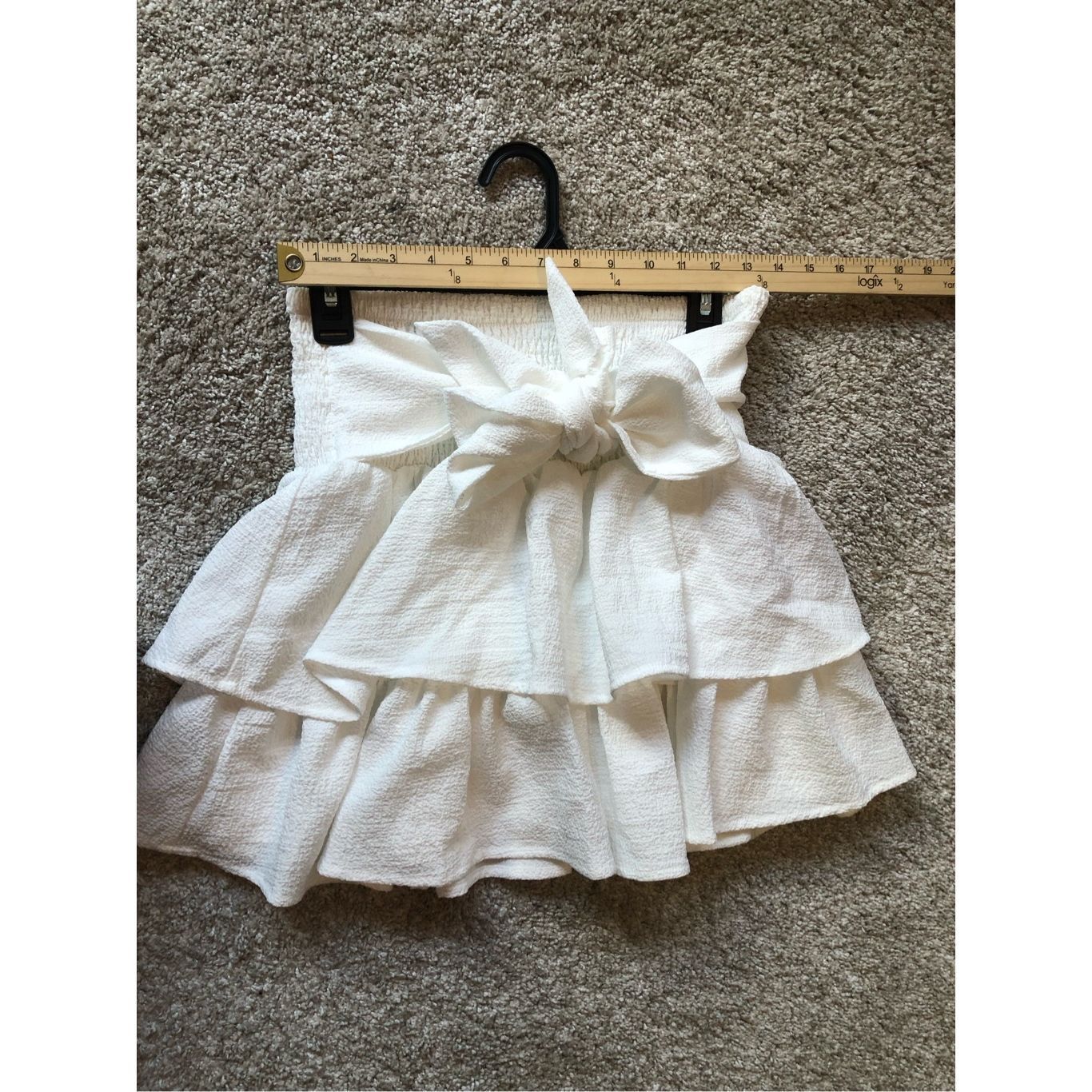 Shein SHEIN MOD Women’s White Ruffle Tier Mini Skirt Size M NWT Size 28" / US 6 / IT 42 - 6 Thumbnail