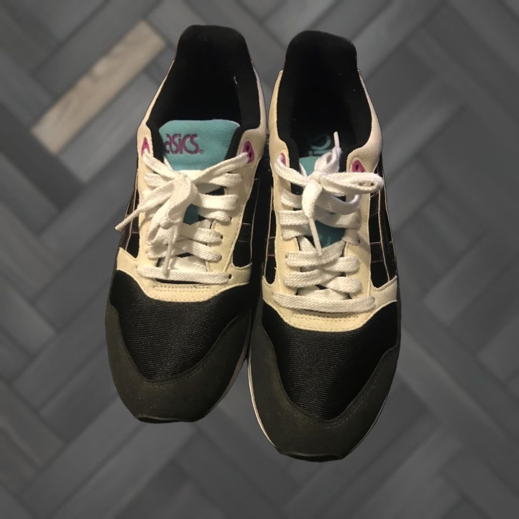 Asics ASICS Tiger Gelsaga Black Synthetic Mens Lace-Up Trainers 1193A071 Sz.8 Size US 8 / EU 41 - 1 Thumbnail