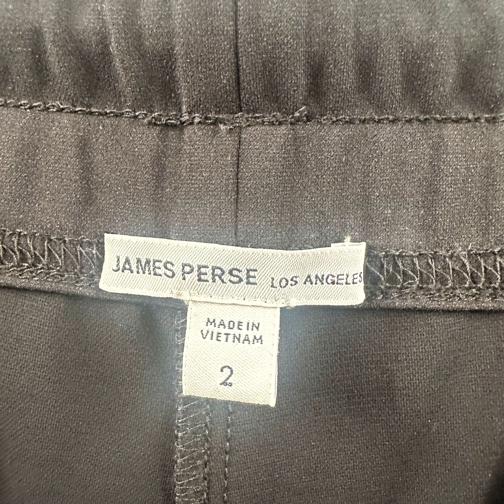 James Perse James Perse Pants Womens 2 Wide Leg Pull On Black Stretch Tailored Size 26" / US 2 / IT 38 - 4 Thumbnail