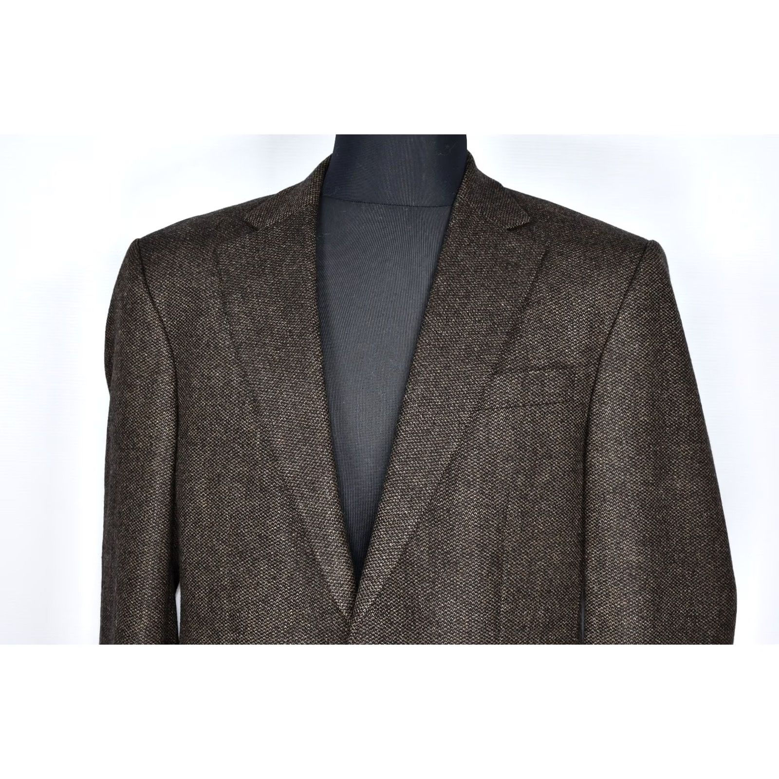 Vintage Cerruti Blazer Shirt Men Brown Wool 95%Wool 5%Cashmere 42L Vintage No/Regular Size 42 L Brown Mens Blazer Size 42R - 3 Thumbnail