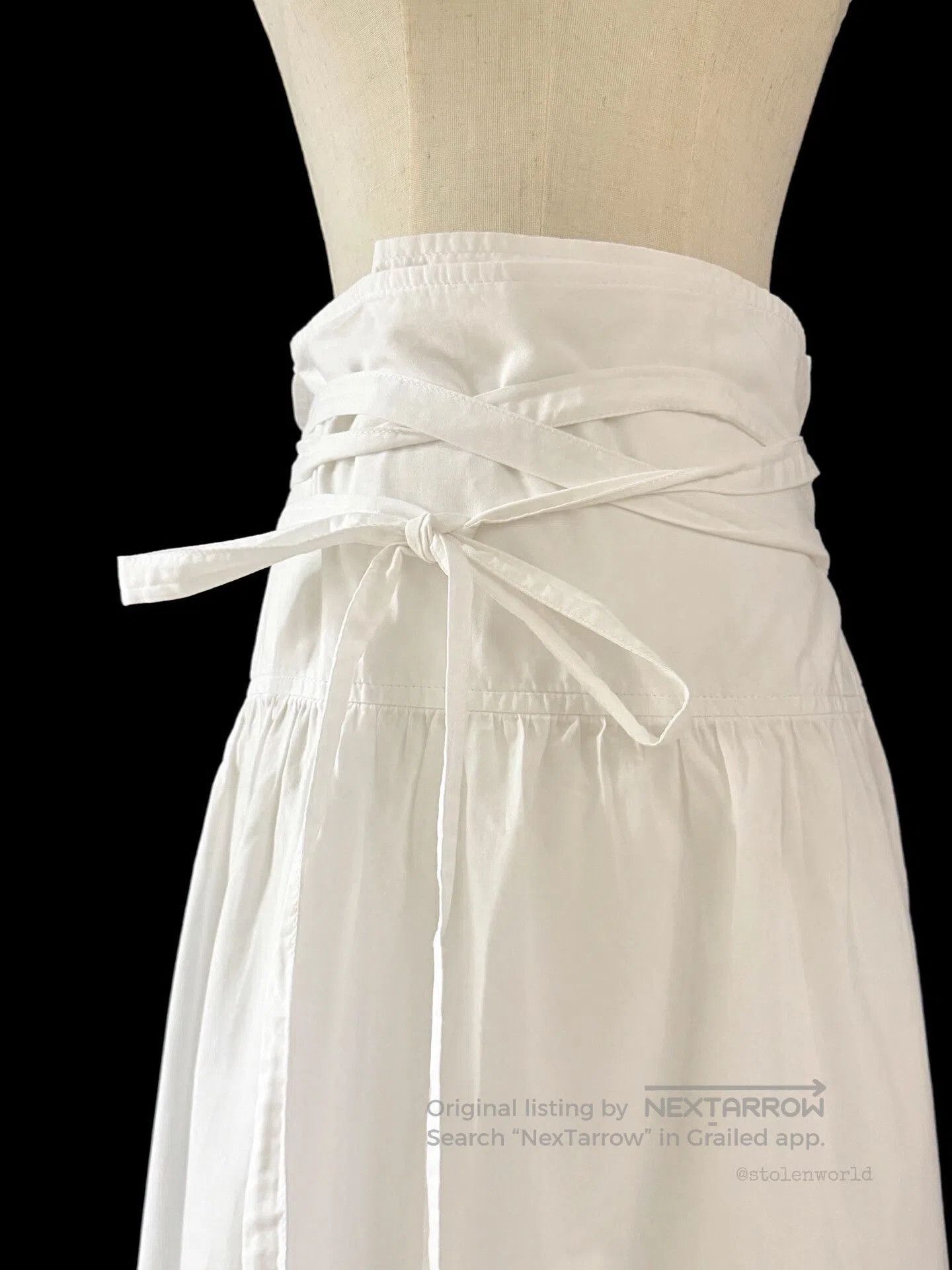 Comme des Garcons Comme des Garçons White Lace Wrap Skirt. Size 27" / US 4 / IT 40 - 7 Thumbnail