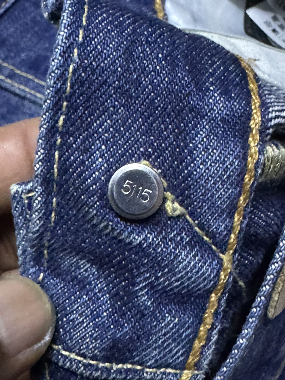 Levi's Vintage Levis 505 White Oak Cone Denim Blue Straight Jeans Size US 33 - 12 Thumbnail