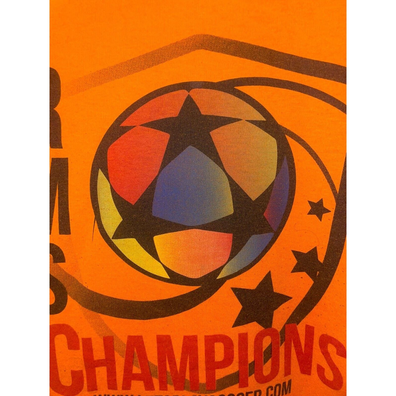 Gildan RMC Soccer Champions Shirt Orange XL Champions League Tee Size US XL / EU 56 / 4 - 3 Thumbnail