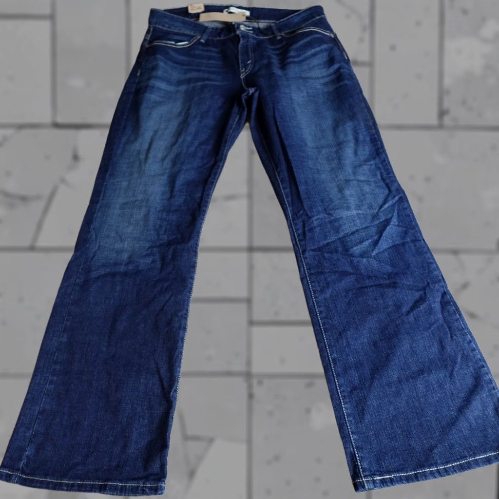Levi's Levi's 529 Womens Jeans 33 Blue Mid Rise Bootcut 5-Pocket Denim Dark Cotton Blend Regular - Womens - Size 33 - Blue - 529 Model Size 24" / US 00 / IT 34 - 1 Thumbnail