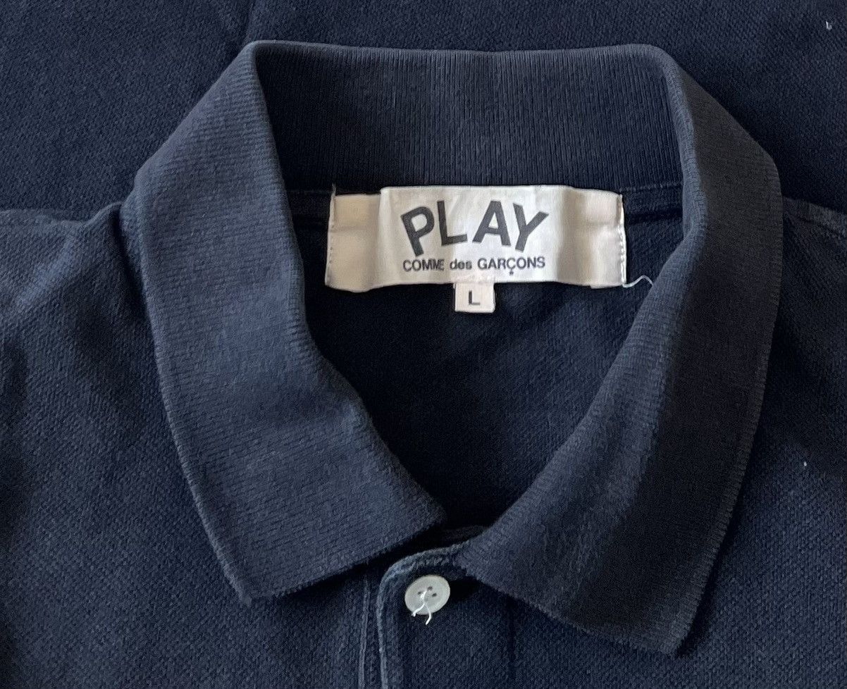 Comme des Garcons Cdg play AD2012 heart logo black polo shirt Size US L / EU 52-54 / 3 - 4 Thumbnail