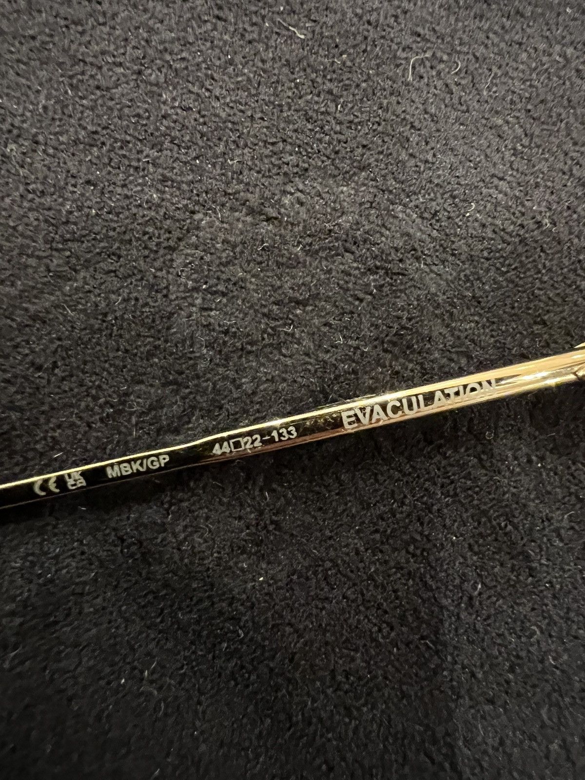 Chrome Hearts Chrome Hearts ‘evaculation’ Sunglasses Gold Size ONE SIZE - 10 Thumbnail