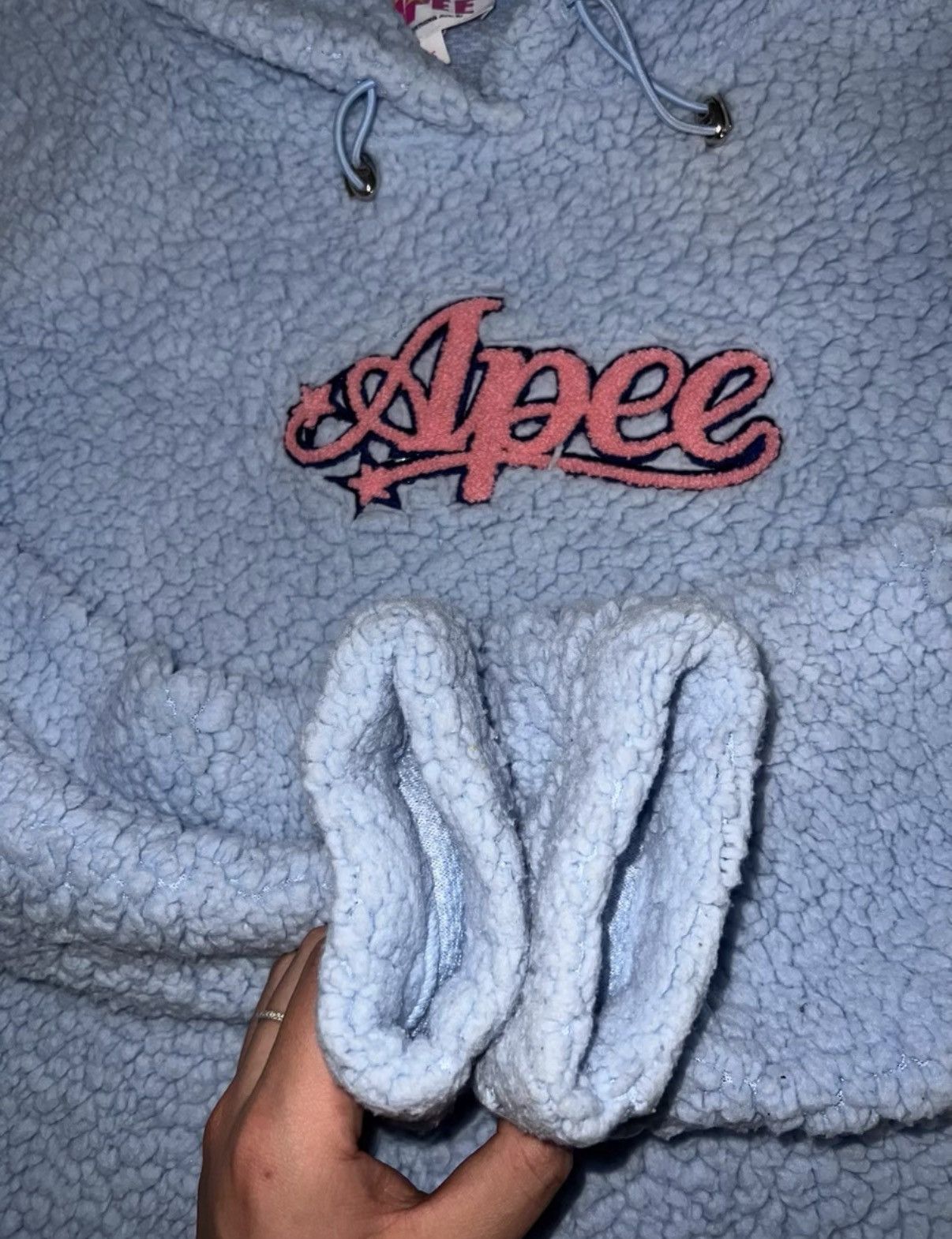 Bape BAPE fuzzy cropped sweatshirt Size S / US 4 / IT 40 - 3 Thumbnail