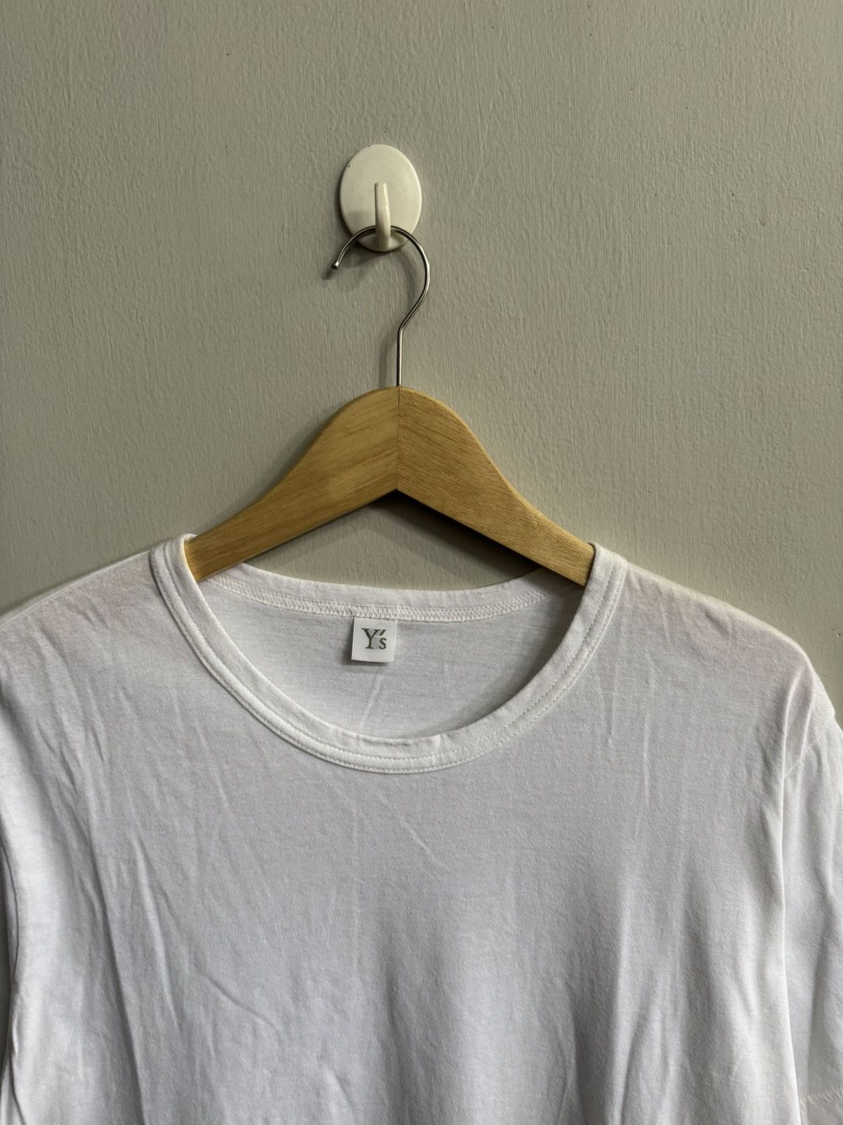 Yohji Yamamoto YOHJI YAMAMOTO BARCODE MOTIF WHITE T SHIRT Size US M / EU 48-50 / 2 - 2 Thumbnail