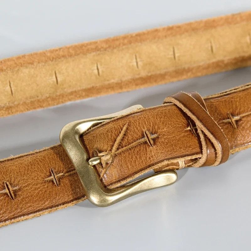 Japanese Brand × Vintage Soft leather belt Size ONE SIZE - 6 Thumbnail