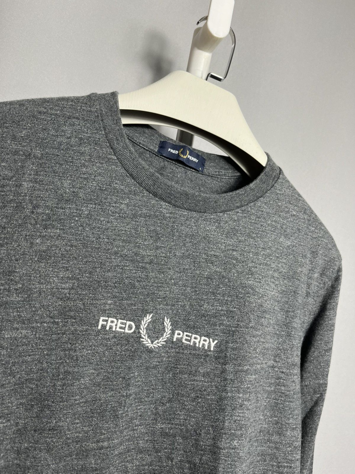 Fred Perry Fred Perry long sleeve t-shirt men’s cotton grey y2k casual Size US L / EU 52-54 / 3 - 2 Thumbnail