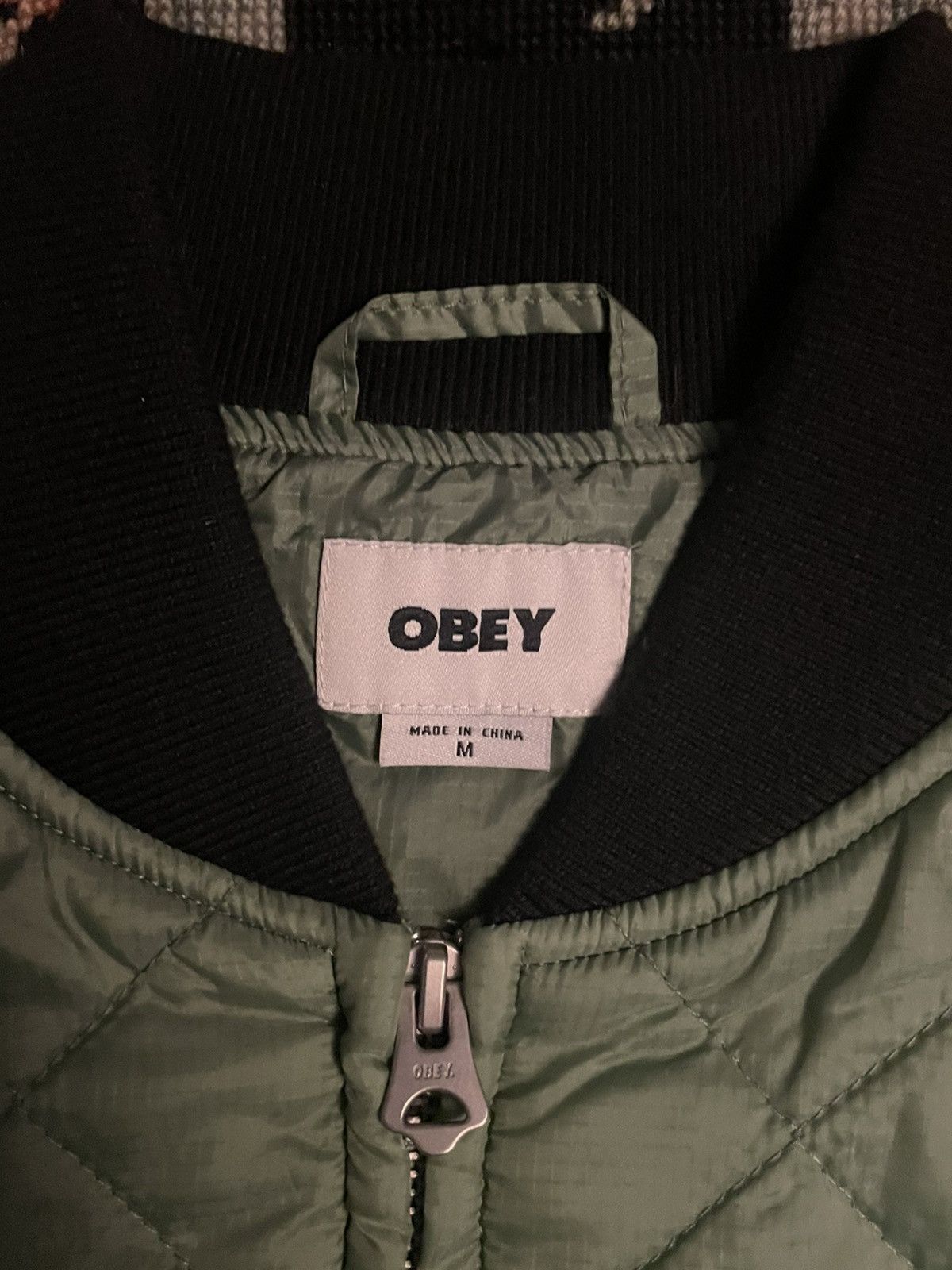 Obey OBEY Quilted Bomber Jacket Size US M / EU 48-50 / 2 - 2 Thumbnail