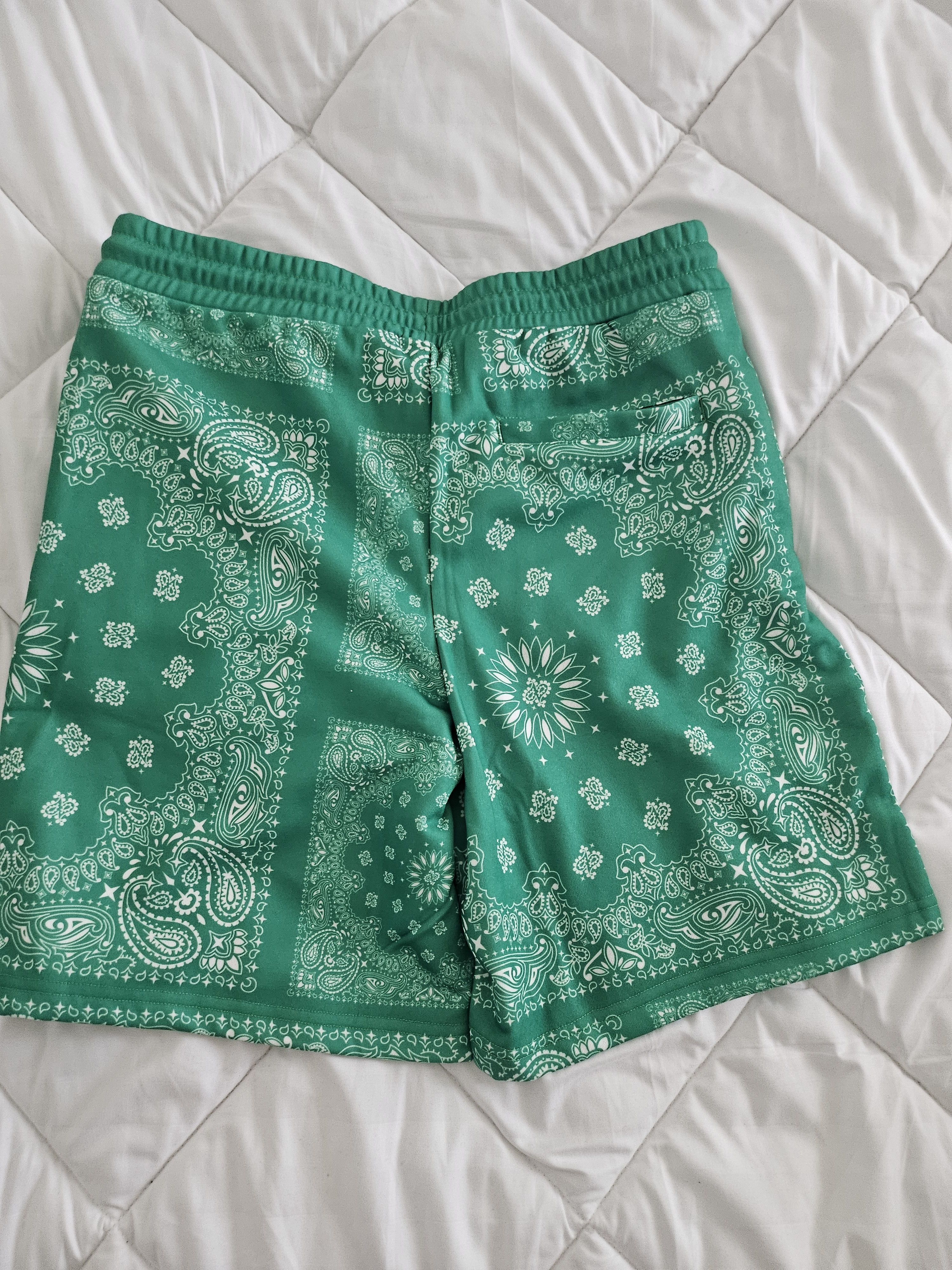 Crooks & Castles Crooks and castle green bandana print shorts Size US 36 / EU 52 - 2 Thumbnail