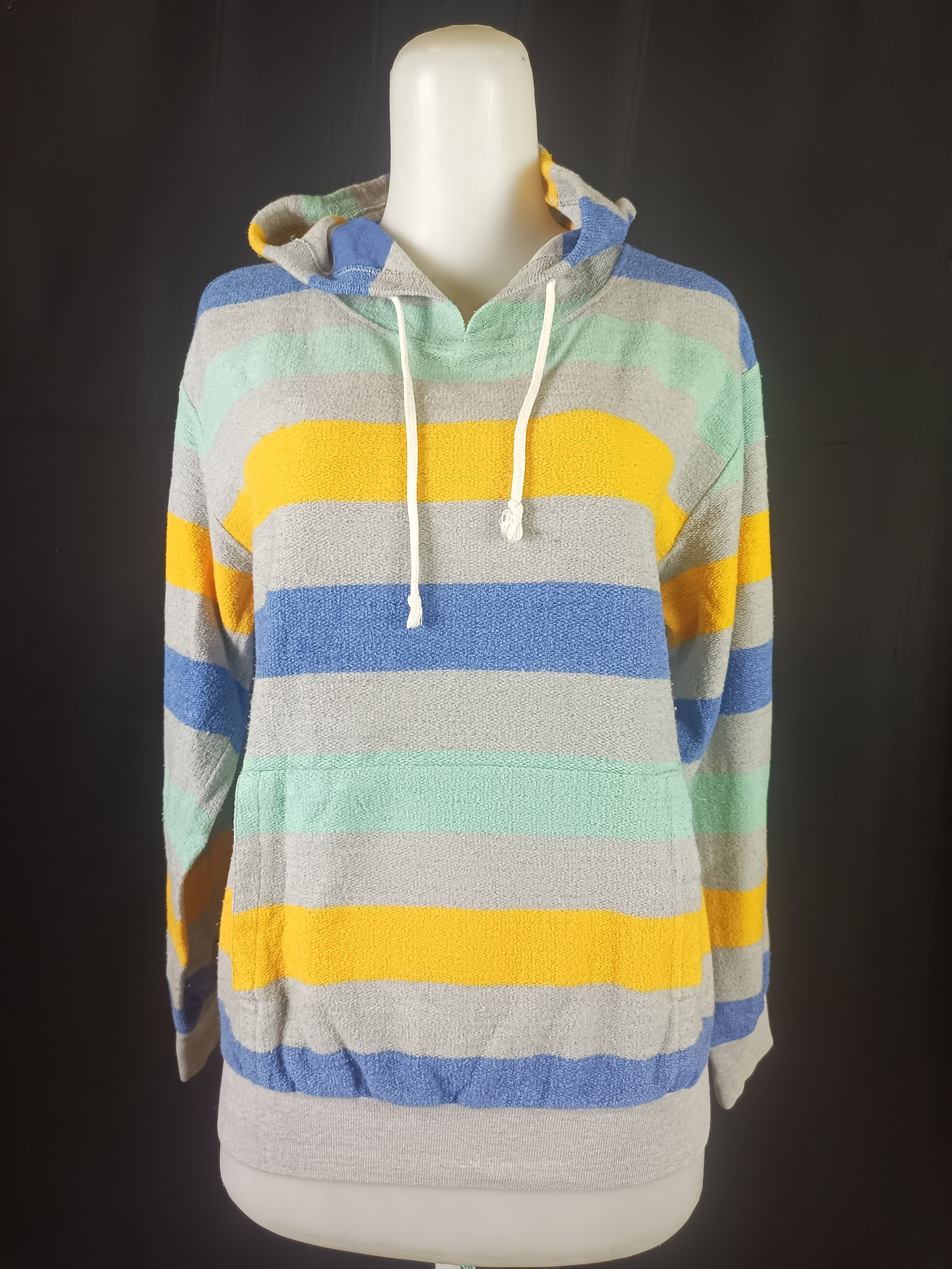 If Six Was Nine × Japanese Brand STOCKMAN Striped Hoodie Multicolor Size M / US 6-8 / IT 42-44 - 22 Thumbnail