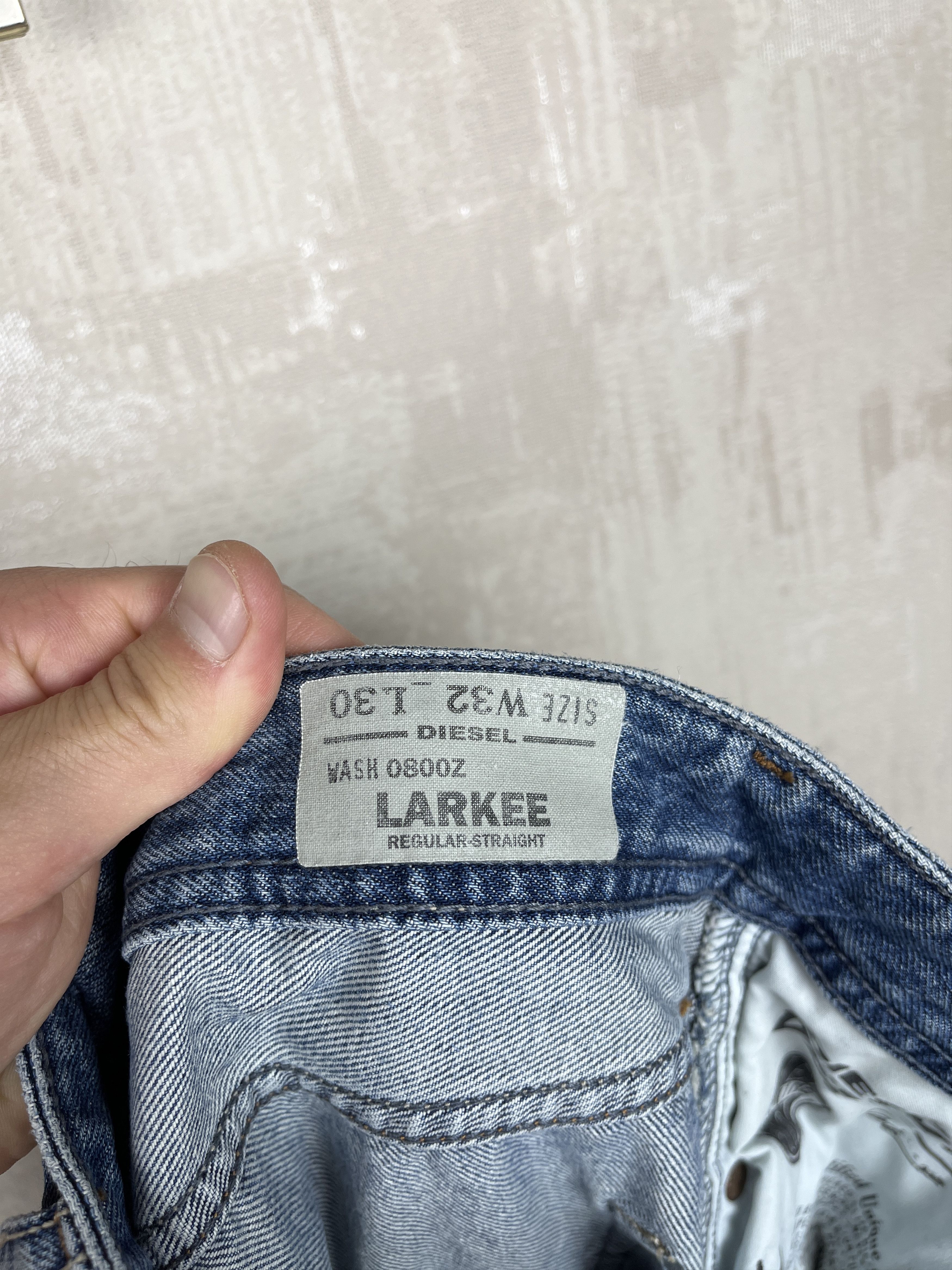 Diesel Diesel Larkee Wash 0800Z Jeans Size W32 L30 Regular Staight Size US 32 / EU 48 - 10 Thumbnail