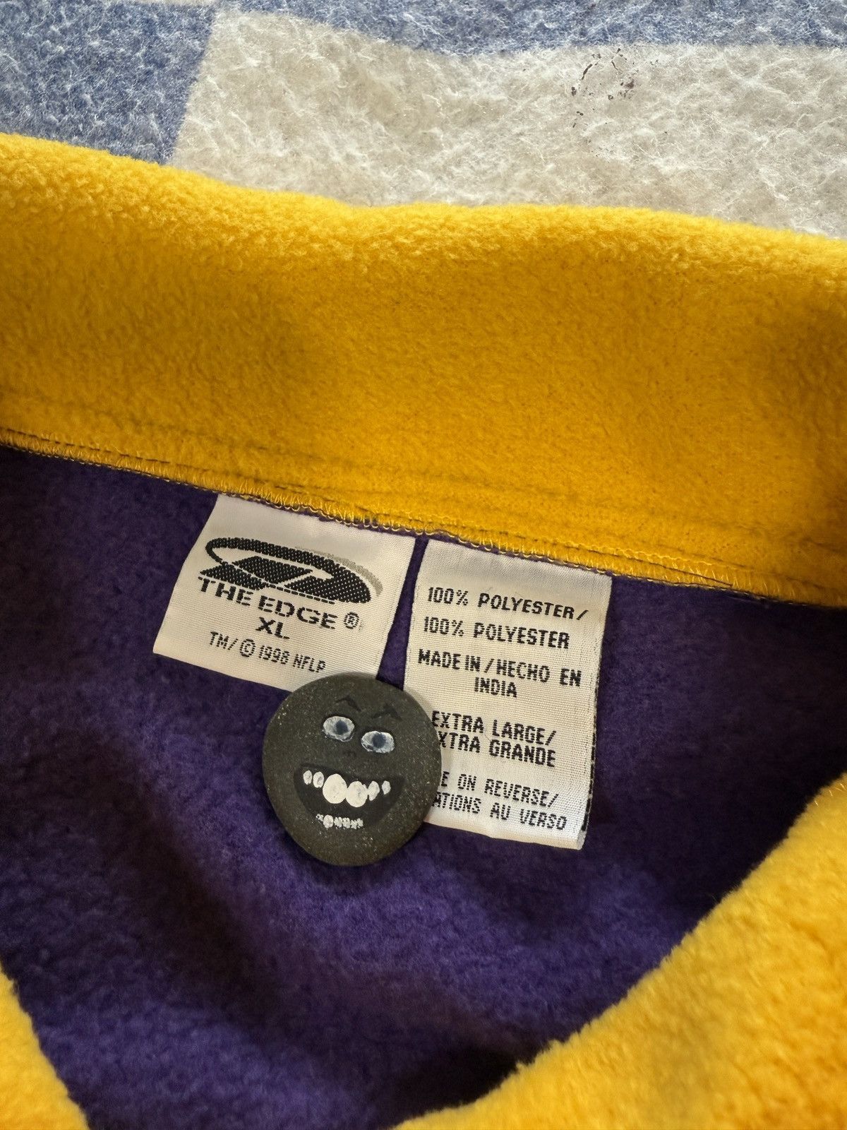 NFL Vintage minnesota vikings fleece pullover Size US XL / EU 56 / 4 - 3 Thumbnail