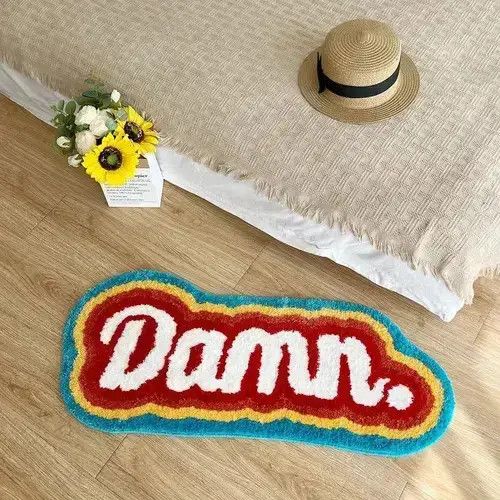 Designer 40cmX90cm Damn Rainbow Soft Rug Size ONE SIZE - 3 Thumbnail