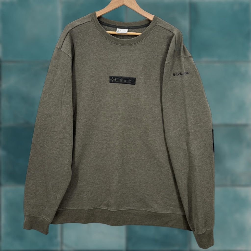 Vintage Columbia Trek Crew Sweatshirt Mens 2XL Green Fleece Pullover Regular Fit Outdoor Logo Size US XXL / EU 58 / 5 - 1 Thumbnail