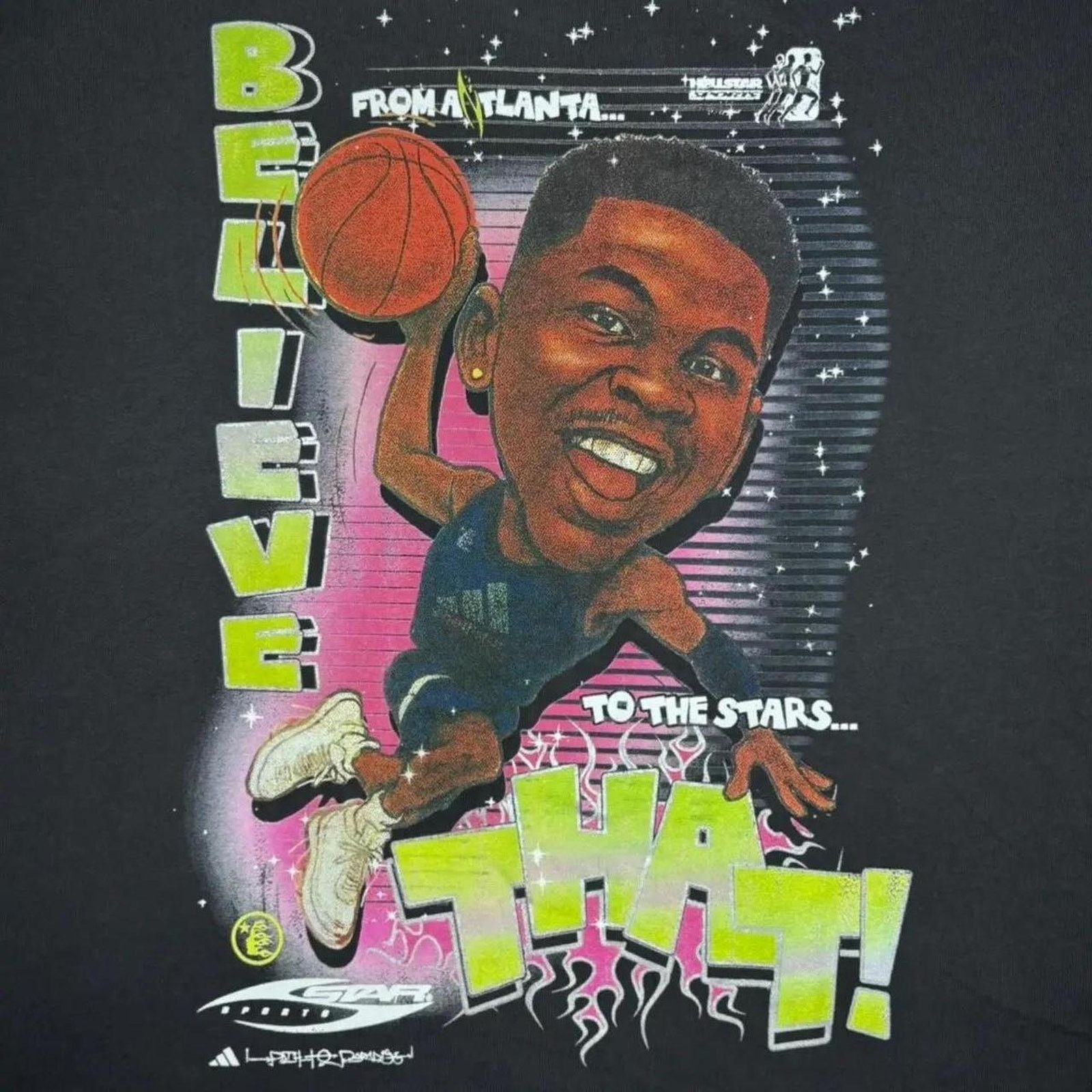 HELLSTAR Hellstar x Anthony Edwards x Adidas "Believe That" T Shirt L Size US L / EU 52-54 / 3 - 2 Thumbnail
