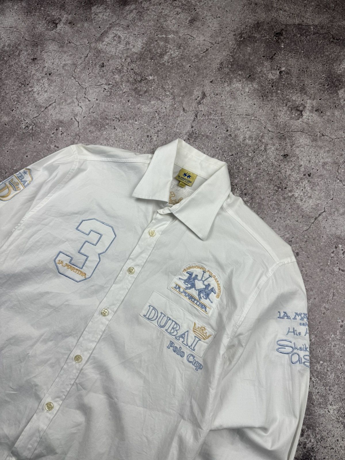 La Martina Vintage Y2KLa Martina Dubai Polo Team Button ups Shirt Size US L / EU 52-54 / 3 - 3 Thumbnail