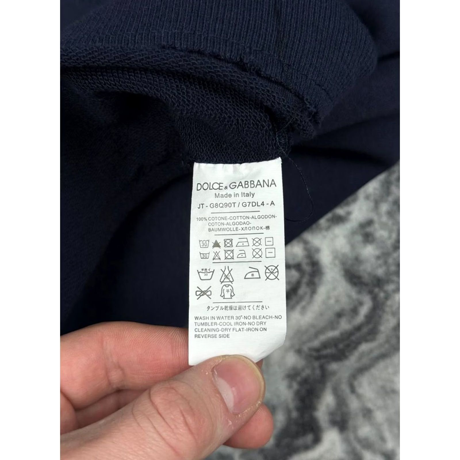 Dolce & Gabbana Dolce Gabbana Hoodie Men Blue Metal Logo Size 50 Size US M / EU 48-50 / 2 - 6 Thumbnail