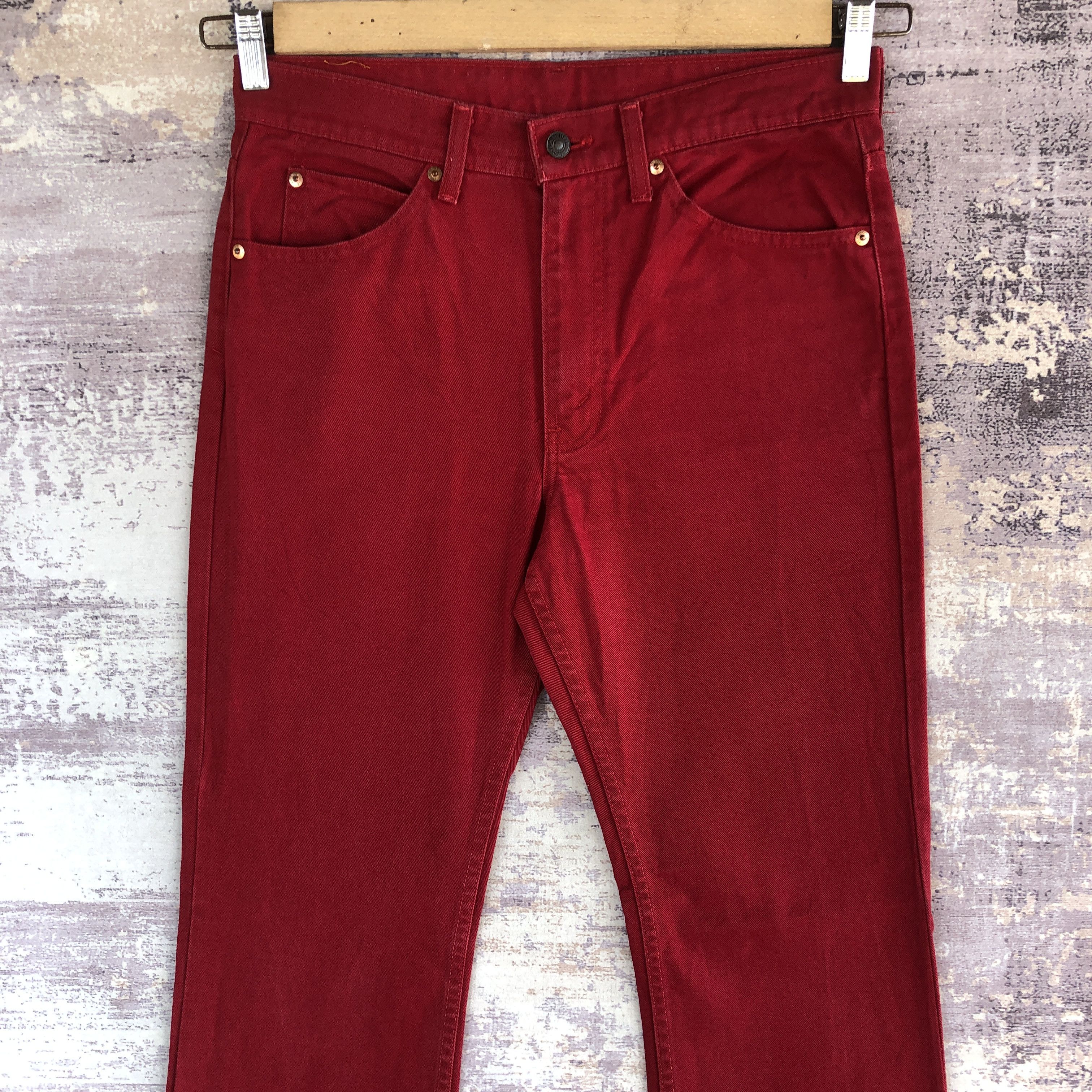 If Six Was Nine × Levi's × Vintage Vintage 90s Levis Red Flare Jeans Levi's 517 Boot Cut Denim Size US 32 / EU 48 - 3 Thumbnail