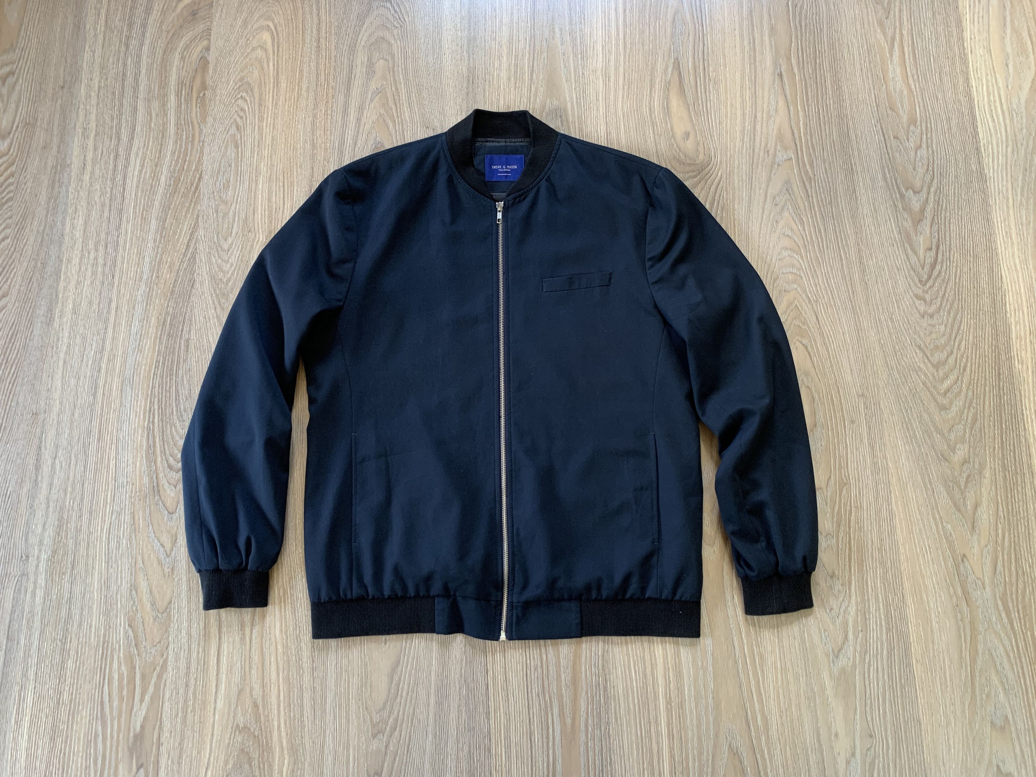 Designer Mens Classic Casual Bomber Swear & Mason Size US XXL / EU 58 / 5 - 1 Thumbnail